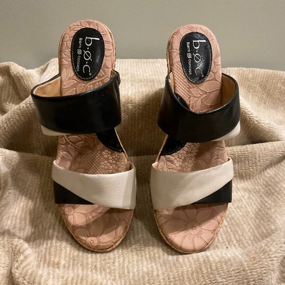 BOC  Cork Wedge Sandal Shoes - Picture 1 of 6